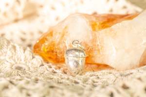 Gifts Under 175: Acorn Charm - Sterling Silver