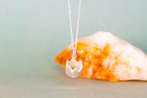 Little Fortunes: Crown Pendant - Sterling Silver