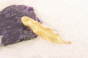 Rewarewa Leaf Brooch - Gold Plated