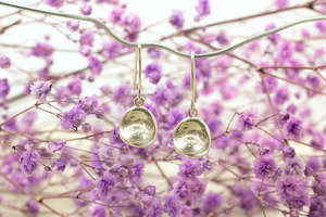 Water Drop Earrings - Plain - Sterling Silver
