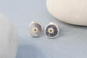 Mineral Collection: Vega Studs with Yellow Sapphires - Sterling Silver