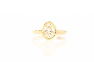 Engagement Rings: Nyx Ring - 18ct Yellow Gold with 1.09ct Lab Diamond
