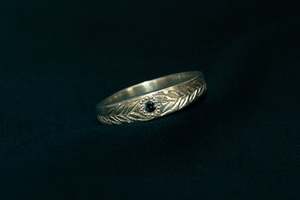 All Bands: Aegis Ring - Sterling Silver with Blue Sapphire