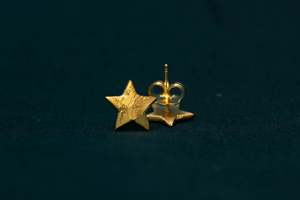 Star Stud Earrings - Gold Plated