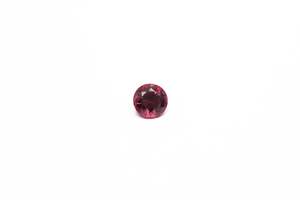Gemstones: 6mm Rhodolite Garnet: 0.75ct Round - Pink-Red