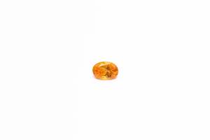 Gemstones: 5x7mm Spessartite Garnet: 0.97ct Oval - Orange