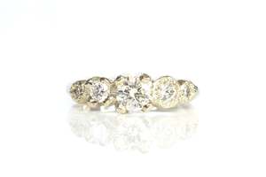 Engagement Rings: Orion Ring - 14ct White Gold with Lab Diamonds
