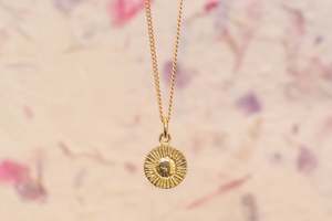 Sun Pendant - 9ct Yellow Gold