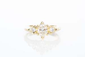Helios Ring - 14ct Yellow Gold with Lab Diamonds