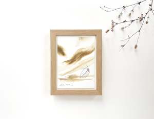 Paintings: Exactly as we're supposed to be - a small framed (6 x 8") original watercolour painting