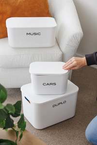 Baskets Bins: Storage Bin with Lid