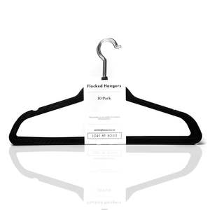 Flocked Slimline Coat Hanger