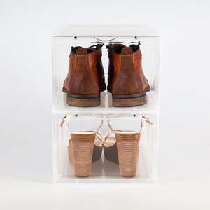 Shoe Box with drop down lid