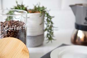 Bamboo Glass Jar 700ml