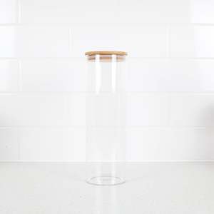 Glass Jars: Bamboo Glass Jar 1900ml