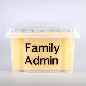 Personalised Home Admin Document Box