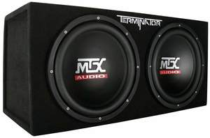 Featured Collection: MTX Audio Terminator Dual 12" 400W Sealed Subwoofer Enclosure - TNE212D