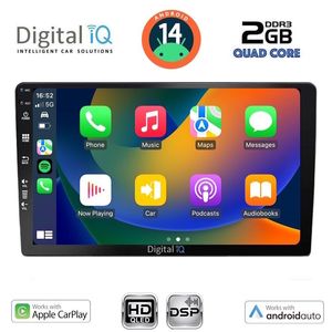 DIGITAL IQ 9” Android 14 Tablet with Wireless CarPlay & Wireless Android Auto