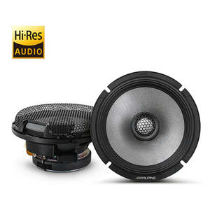 ALPINE R2-S65 TYPE R 6.5INCH HI-RES COAXIAL 2 WAY SPEAKERS