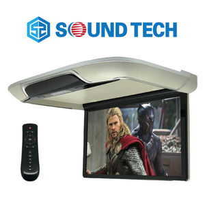 Rear Entertainment: 13.3" Roof Mount Monitor with Android 9.0 OS (Grey)