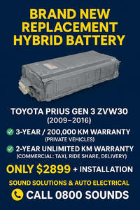 Batteries Auto Electrical: Brand New Toyota Prius Hybrid Battery Gen-3 ZVW30 (2009-2016) with 3 Years Warranty