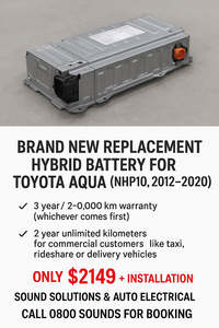Batteries Auto Electrical: Brand New Toyota Aqua Hybrid Battery NHP10 (2011 – 2020) with 3 Years Warranty