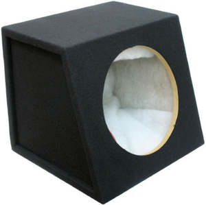 Sub Boxes: 12" (30cm) Black Carpeted MDF Car Subwoofer Box (sealed)