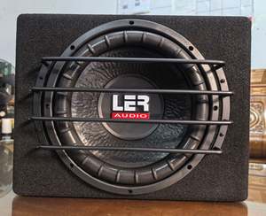 Car Audio: LER SK-12– 12″ 500W RMS Active Subwoofer Bass Pack (Wooden Enclosure)