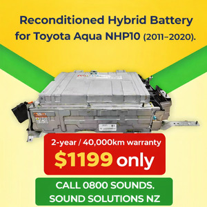 Reconditioned Hybrid Battery – Toyota Aqua NHP10 (2011–2020) 2 Years / 40,000km Warranty