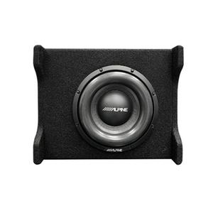 Alpine PWE-10S4 10″ Active Subwoofer – 300W Powered Subwoofer with Built-In Amplifier
