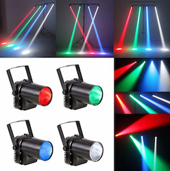 Dj Disco Lights: LED Pinspot Single Colour RED 3w ACL810B