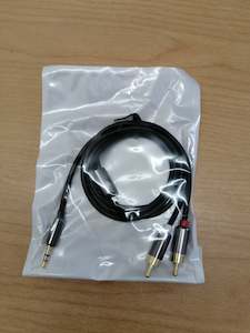 Podcasting: AUX Cable 3.5mm stereo - 2 x RCA 1M