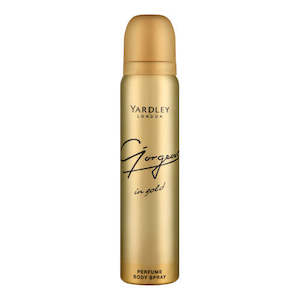 Deodorant And Body Sprays: Yardley Gorgeous in Gold Perfumed Body Spray 90ml