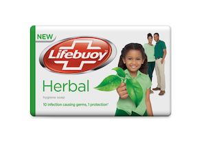 Soap And Body Wash: Lifebuoy Herbal Germ Protection Soap Bar 100g