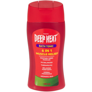 Soap And Body Wash: Deep Heat Bath Tonic 6 in 1 Muscle Relief 250ml