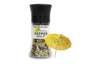 Braai Spice: Cape Herb & Spice Tropical Pepper Medley Grinder 45g