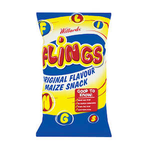 Chips 1: Willards Flings Original Flavour Maize Snack 150g