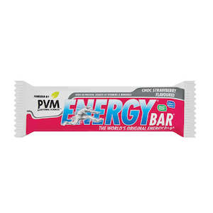 Snacks Energy Bars: PVM Energy Bar Choc Strawberry 45g