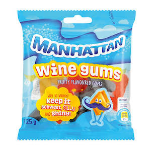 Sweets 1: Manhattan Wine Gums 125g