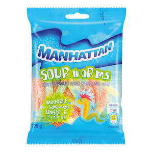 Sweets 1: Manhattan Sour Worms 125g