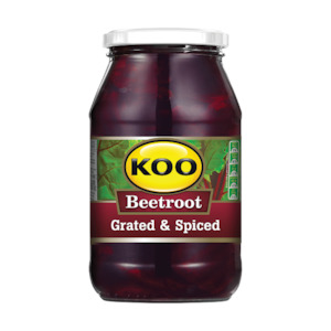 Chutney Pickles: KOO Beetroot Grated and Spiced 780g