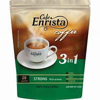 Coffee Hot Drinks Tea: Café Enrista 3 In 1 Strong Original Coffee Blend Pouch 500g