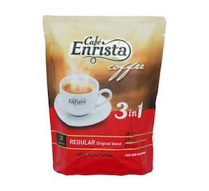 Coffee Hot Drinks Tea: Café Enrista 3 In 1 Regular Original Coffee Blend Pouch 500g