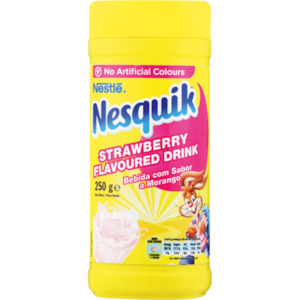 Cordials Syrups Powdered Drinks: Nestlé Nesquik Strawberry Flavoured Beverage 250g