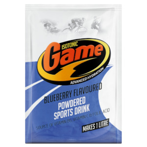 Cordials Syrups Powdered Drinks: Isotonic Game Powdered Blueberry Flavoured Sports Drink Sachet 80g