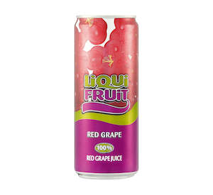 Fruit Drinks 1: Liqui Fruit Red Grape Juice Can 300ml