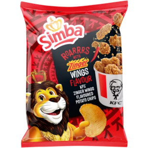 Chips 1: Simba Potato Chips Zinger Wings Flavour 120g