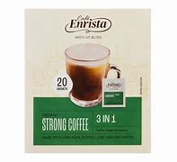 Café Enrista 3 In 1 Strong Original Coffee Blend Box 20 Sachets 400g