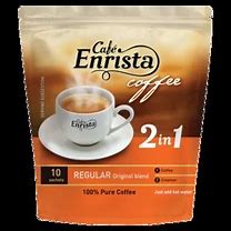 Coffee Hot Drinks Tea: Café Enrista 2 In 1 Sugar Free Coffee Blend 10 Pack