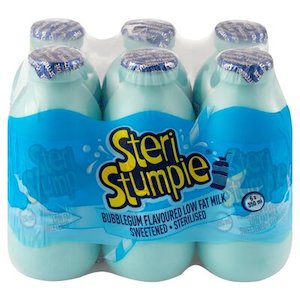 Steri Stumpie Bubblegum Flavoured Low Fat Milk 350ml 6 Pack